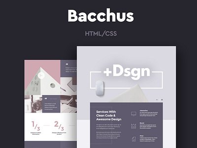 Bacchus - One Page HTML Template