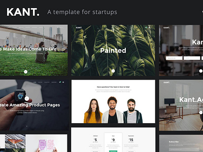 Kant - A Multipurpose HTML5 Template For Startups