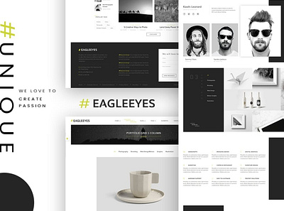 EAGLEEYES - Creative multipages and One page HTML5 agency app blog clean creative donation events full html multipurpose onepage portfolio purpose shop ui ui design ux ux design web website