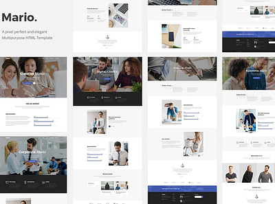 Mario. - Creative Agency agency app clean creative design events full html multipurpose one page portfolio purpose rescue shop ui ui design ux ux design web website