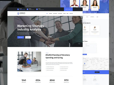 Consults – Consulting and Finance HTML Landing Pag