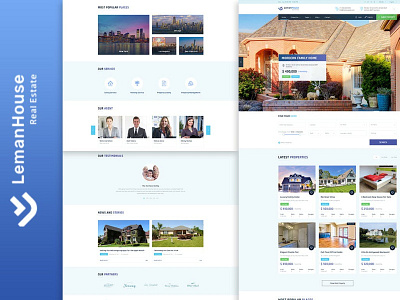 Lemanhouse - Real Estate HTML Template app clean design estate events full html multipurpose one page portolio purpose real real estate rescue ui ui design ux ux design web website