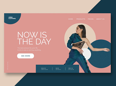 Fashion & Clothing - Landing Page app blog branding design donation events html illustration landing landing page multipurpose portfolio purpose rescue shop ui ui design ux ux design website