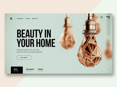 Home & Furniture - Landing Page app design events full clean graphic design html illustration landing landing page motion graphics onepage page portfolio shop ui ui design ux ux design web website