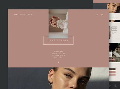 Fashion & Urban Shop - Website agency app blog design donation events fashion html landing landing page onepage portfolio shop ui ui design urban ux ux design web website