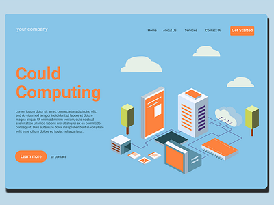 Cloud Server - Landing Page