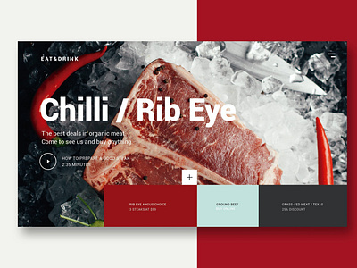 Meat & Restaurant - Landing Page