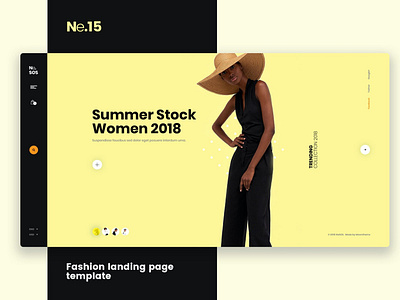 Ne15 - Fashion landing page template
