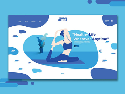 Yoga - Web Header & Landing Page