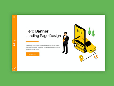 Taksy - Hero Banner Template