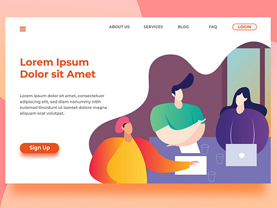 Teamwork - Header Landing Page