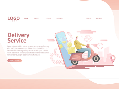 Delivery Service - Landing Page