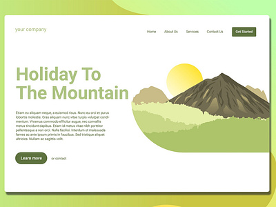 Mountain - Landing Page