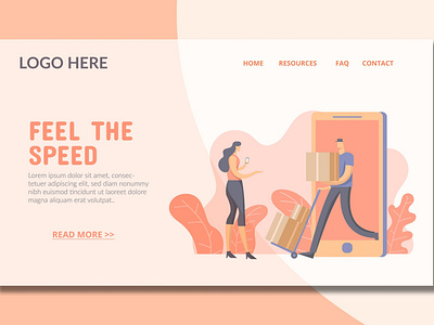 Express Delivery - Landing Page