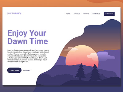 Dawn Time - Landing Page