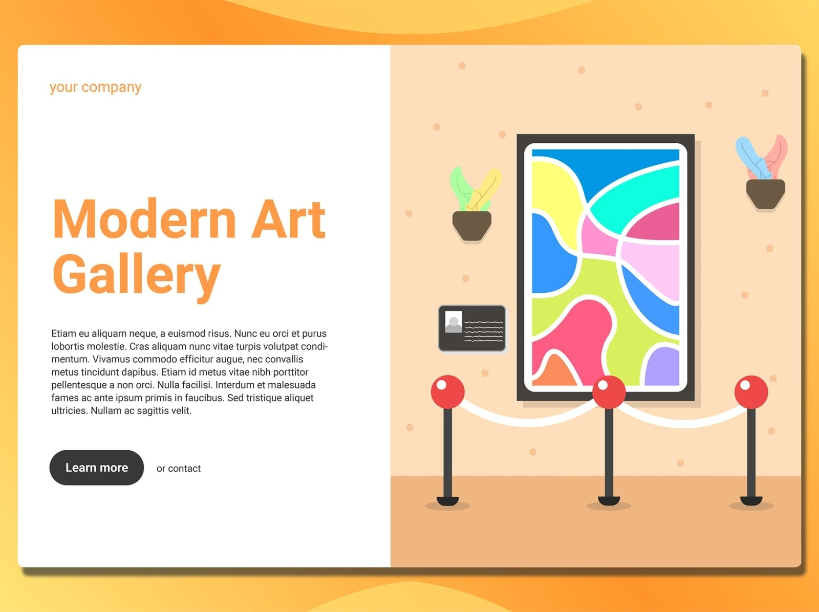 Art Gallery - Landing Page by Deborah Jones on Dribbble