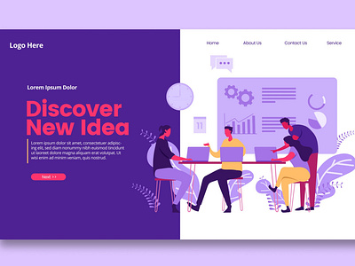 Digital Analyst Illustration - Landing Page analyst app branding design digital digital analyst graphic design html illustration landing landing page motion graphics page ui ui design ux ux design web website