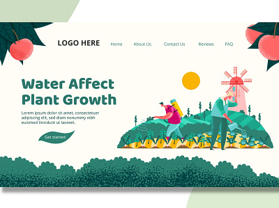 Planting Farmer - Landing Page annual report app design farmer graphic design html illustration landing landing page multipurpose page planting planting farmer purpose ui ui design ux ux design web website