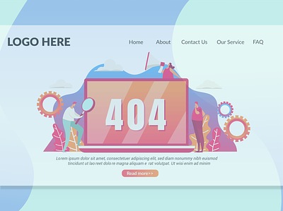 404 Not Found Page - Landing Page annual annual report app blog branding design illustration landing multipurpose not found not found page landing page purpose report shop ui ui design ux ux design website