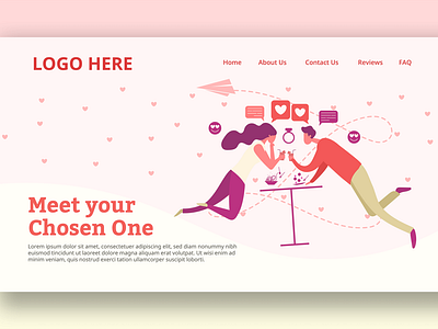 Dinner Dating - Landing Page