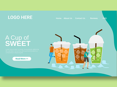 Ice Tea Drink - Landing Page