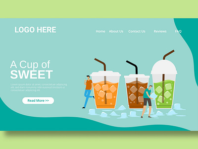 Ice Tea Drink - Landing Page