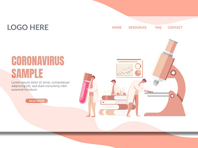 Virus Scientist - Landing Page annual report app corona coronavirus design landing landing page multipurpose page purpose scientist ui ui design ux ux design virus virus scientist web development web maintance website