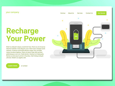 Phone Charging - Landing Page