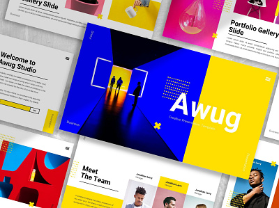 Awug - Creative annual annual report app branding design html illustration landing landing modern landing page minimal modern professional report ui ui design ux ux design web website