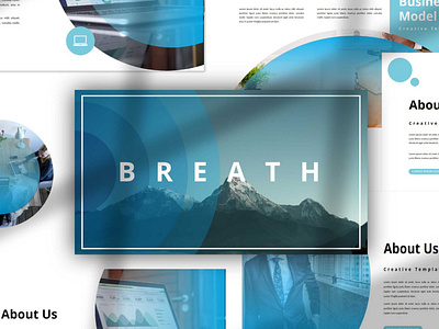 Breath Presentation Template annual report app branding brochure business catalog design illustration landign page page portfolio presentation template purpose ui ui design ux ux design web maintance web multipurpose website