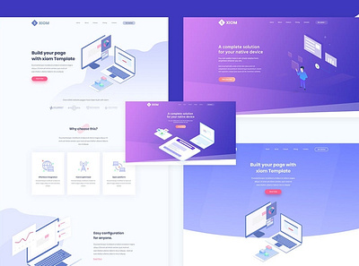 XIOM – SaaS, Software and Startup HTML Template app design html landing landing page multipurpose page purpose saas software startup template ui ui design ux ux design web development web maintance website xiom