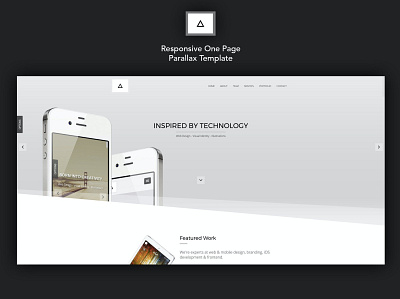 Delta - Responsive One Page Parallax Template app blog branding business catalog design illustration landing one page page parallax parallax parallax template responsive ui ui design ux ux design web development web maintance website