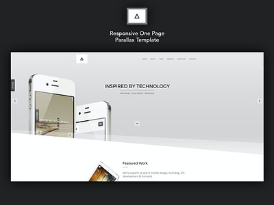 Delta - Responsive One Page Parallax Template app blog branding business catalog design illustration landing one page page parallax parallax parallax template responsive ui ui design ux ux design web development web maintance website