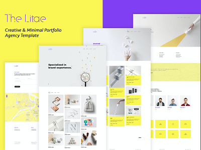 The Litae - Creative Portfolio / Agency Template agency agency template app creative portfolio design illustration landing landing page multipurpose portfolio purpose shop template ui ui design ux ux design web developemnt web maintance website