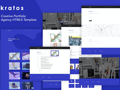 Kratos - Creative Portfolio Agency Template agency agency template app creative portfolio design html landing landing page multipurpose page portfolio purpose template ui ui design ux ux design web development web maintance website