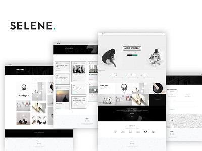 Selene - Creative Portfolio / Agency Template app blog branding busienss creative design html illustration landing landing page page portfolio ui ui design ux ux design web web development web maintance website