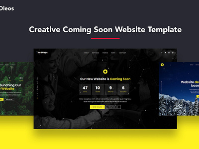 Oleos - Creative Coming Soon Website Template