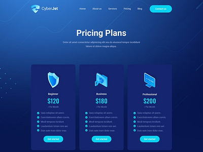 CyberJet | PSD Template