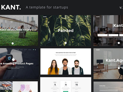 Kant - A Multipurpose HTML5 Template For Startups