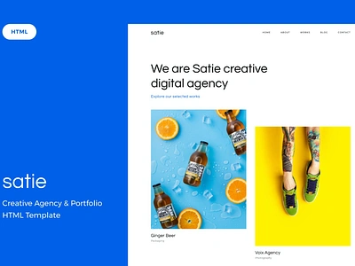 Creative Agency & Portfolio HTML agency app branding creative creative agency design freelancer html illustration lookbook portfolio portfolio html project responsive studio ui ui design ux ux design website