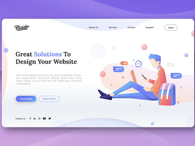 Modern Hero Header Design Template app book branding design design template graphic header design hero hero header icon illustration modern modern hero site site icon ui ui design ux ux design website