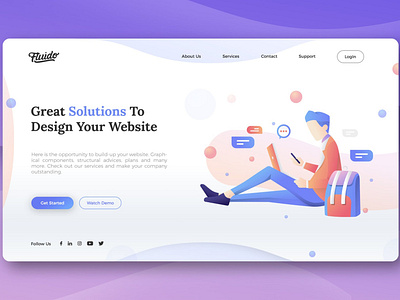 Modern Hero Header Design Template app book branding design design template graphic header design hero hero header icon illustration modern modern hero site site icon ui ui design ux ux design website