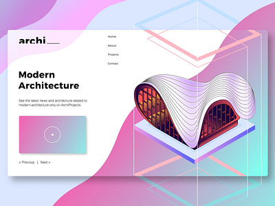 Modern Architecture - Banner & Landing Page