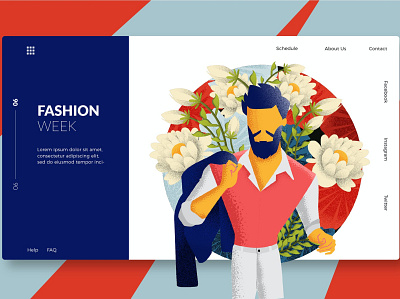 Male Fashion - Banner & Landing Page app banner branding concept design html icon illustration landing landing page launch stage strategy ui ui design ux ux design web webapp website