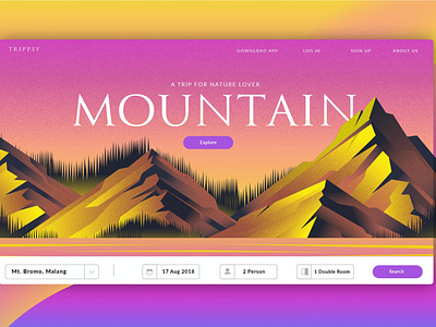 Mountain Travel - Banner & Landing Page