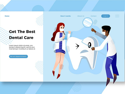 Dentist - Banner & Landing Page