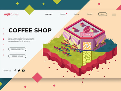 Coffee Shop - Banner & Landing Page