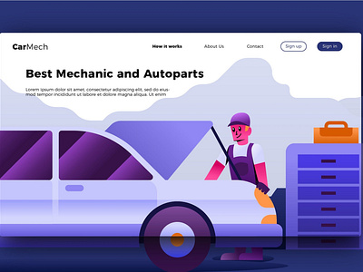 Mechanic - Banner & Landing Page