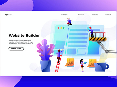 Building Website - Banner & Landing Page