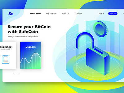 SafeCoin - Banner & Landing Page